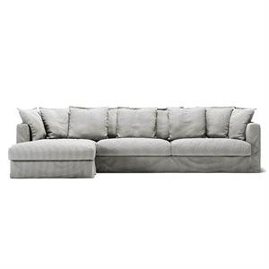 Decotique Le Grand Air 3-seters Sofa Høyrehendt Askstripet/lin