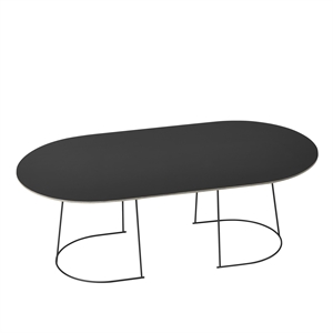 Muuto Airy Sofabord Sort Stor