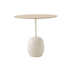 &Tradition Lato LN9 Salongbord Ovalt Lakkert eik/Crema Diva Marmor