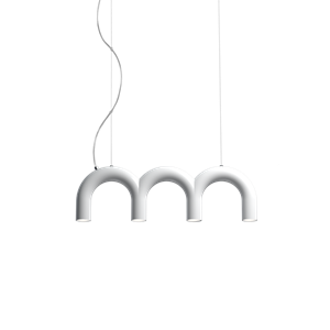 Oblure Arch Triplette Taklampe Hvit