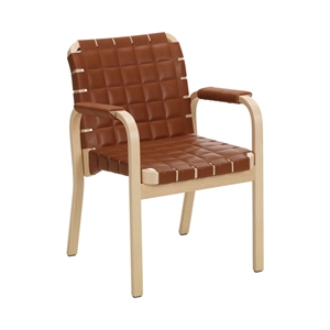 artek A45 Spisestuestol Bjørk/konjakk