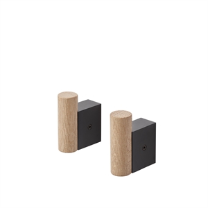 Muuto Attach Knok Eik/ Sort 2 Stk.