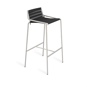 Thorup Copenhagen Noel Barkrakk Rustfritt Stål/ Sort Lin H77 cm