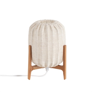 Watt & Veke Prisma Bordlampe Mini Mørk Eik/Naturfarget