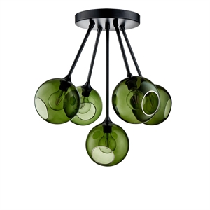 Design by Us Ballroom Molecule Taklampe Militær/ Sort