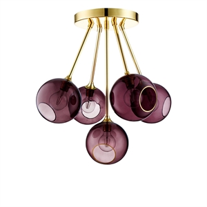 Design by Us Ballroom Molecule Taklampe Purple Rain/Gull