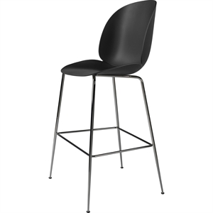 GUBI Beetle Barkrakk H75 Konisk Base Sort Krom/Svart