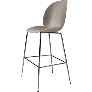 GUBI Beetle Barkrakk H75 Konisk Base Sort Sort Krom/ Ny Beige