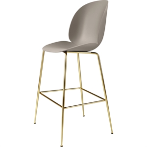 GUBI Beetle Barkrakk H75 Konisk Base Messing Matt/ Ny Beige