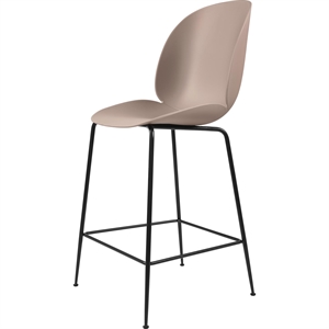 GUBI Beetle Barkrakk H65 Konisk Base Matt Sort/ Søt Rosa