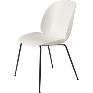 GUBI Beetle Spisestol Konisk Base Matt Sort/ Hvit