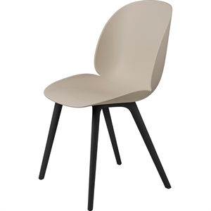 GUBI Beetle Spisestol Sort Base/ Ny Beige