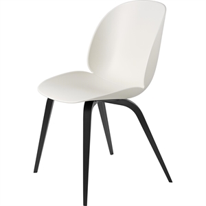GUBI Beetle Spisestol Trebase Sort Bøk matt/Hvit
