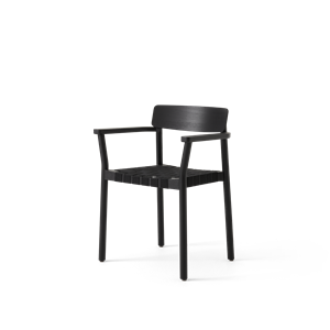&Tradition Betty TK9 Spisestol med Armlener Sort