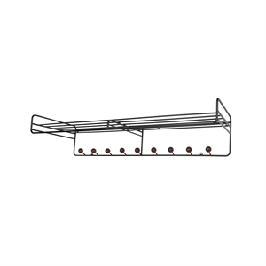 Maze Bill Hattehylle 102 cm Sort/Valnøtt