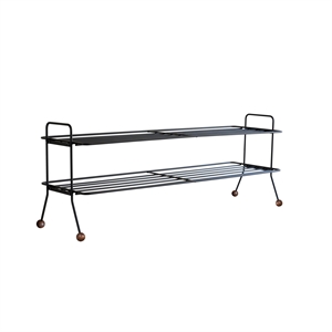 Skohylle Maze Bill Stor Sort/ Brun