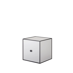 Audo-ramme 28 med Dør 28 x 28 x 28 Lysegrå