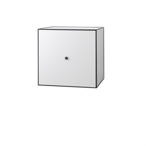 Audo-ramme 49 med Dør og Hylle 42 x 49 x 49 Lysegrå