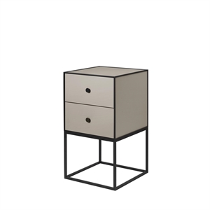 Audo Frame 35 Sidebord med 2 Skuffer Sand
