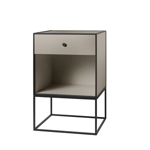 Audo Frame 49 Sidebord med 1 Skuff, Sand