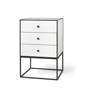 Audo Frame 49 Sidebord med 3 Skuffer Hvit