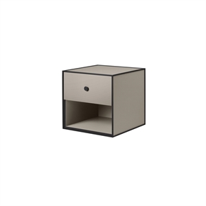 Audo Frame 35 med 1 Skuff 35x35x35 Sand