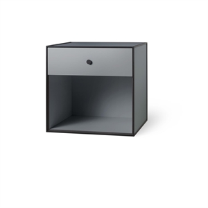 Audo Ramme 49 med 1 Skuff 42x49x49 Mørkegrå