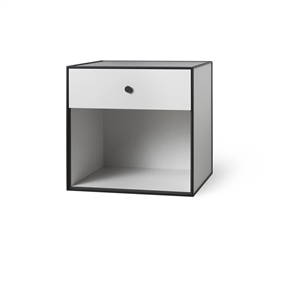 Audo Ramme 49 med 1 Skuff 42x49x49 Lysegrå