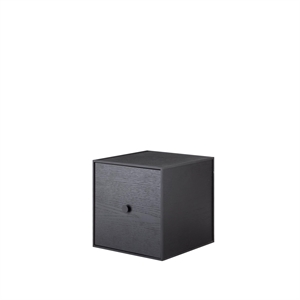 Audo-ramme 28 med Dør 28 x 28 x 28 Sort Ask
