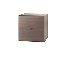 Audo-ramme 49 med Dør og Hylle 42x49x49 Røkt Eik