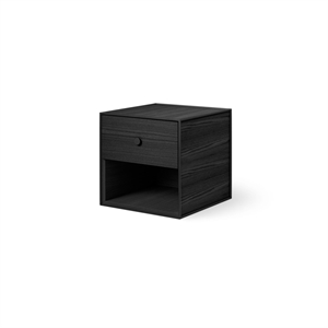 Audo Ramme 35 med 1 Skuff 35x35x35 Sort Ask