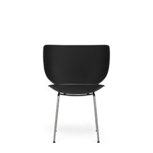 Moooi Hana Spisestol Utrukket Sett med 2 Sort/ Krom