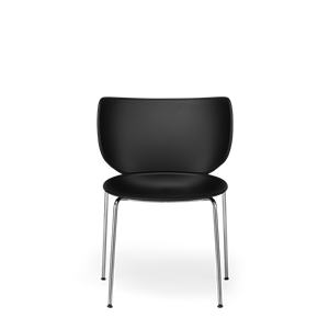 Moooi Hana Spisestol Utrukket Sett med 2 Sort/ Krom Stabelbar