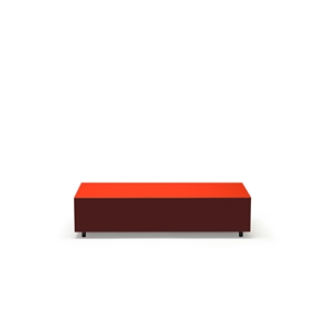 Established & Sons Bloc Salongbord med Skuff L120 Lys Rød/burundi/leire