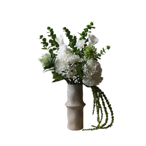 Botané Kjølig Gressbukett Hvit/ Grønn