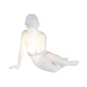 Seletti Inner Glow Mini Boy Bordlampe Hvit