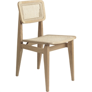 GUBI C-Chair Spisestuestol Fransk Rotting/eik