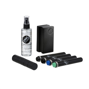 Chat Board Woody startsett for brett Sort eik/ Sort/ Blå/ Grønn