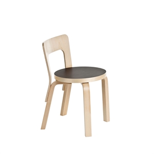 artek N65 Barnestol Sort Linoleum