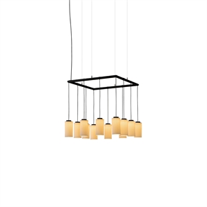 Santa & Cole Cirio Cuadrada Taklampe Hvit Pana/Porselen