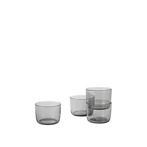 Muuto Corky Glass 4 Stk. Grå 6 cm