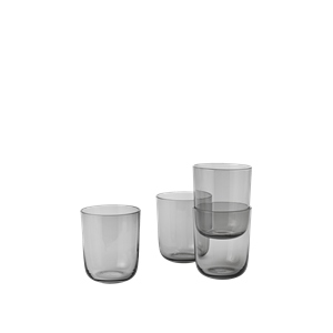Muuto Corky Glass 4 Stk. Grå 10 cm