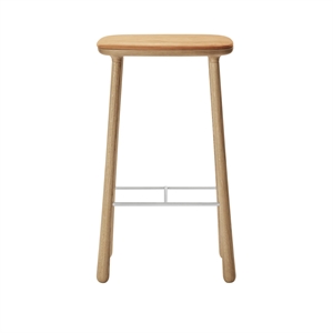 Furniture Copenhagen Cuba Barkrakk 77 cm Oljet Eik/ Sand Skinn