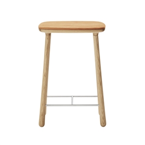 Furniture Copenhagen Cuba Barkrakk 66 cm Oljet Eik/ Sand Skinn