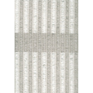 Woodnotes Cut Stripe-teppe 200x300 Papirgarn/Steinhvit