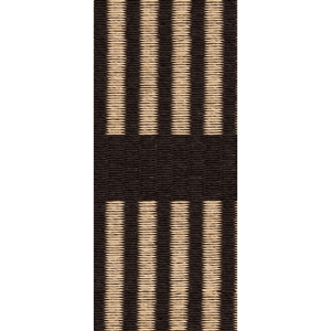 Woodnotes Cut Stripe-teppe 170x240 Papirgarn/ Sort