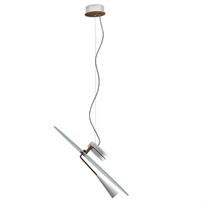 Stilnovo Bascula Taklampe Hvit/ Bronse