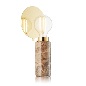 Design By Us Blindspot Bordlampe Lysebrun/Emperador Marmor