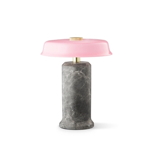 Design By Us Trip No. 2 Bærbar Lampe Sølv Marmor/Rosa