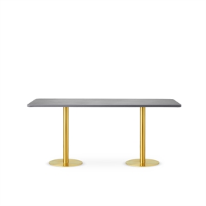 Design By Us Skins Salongbord 174x74 Gull/røykfarget